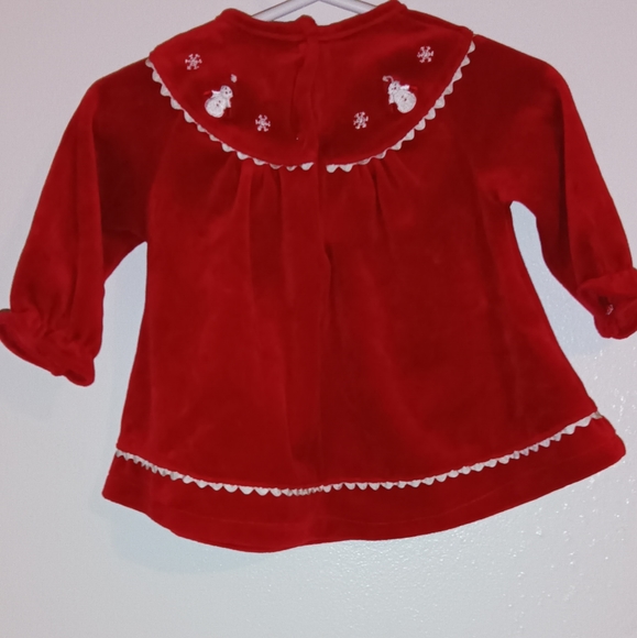 LE TOP BABY Red Velvet First Christmas Dress. 6 months - Picture 4 of 5